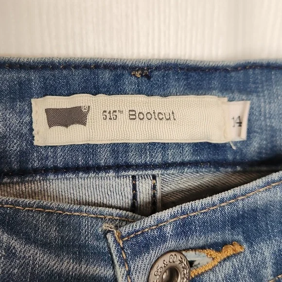 Levi's 515 boot cut light jeans NWT 14s - Picture 4 of 9